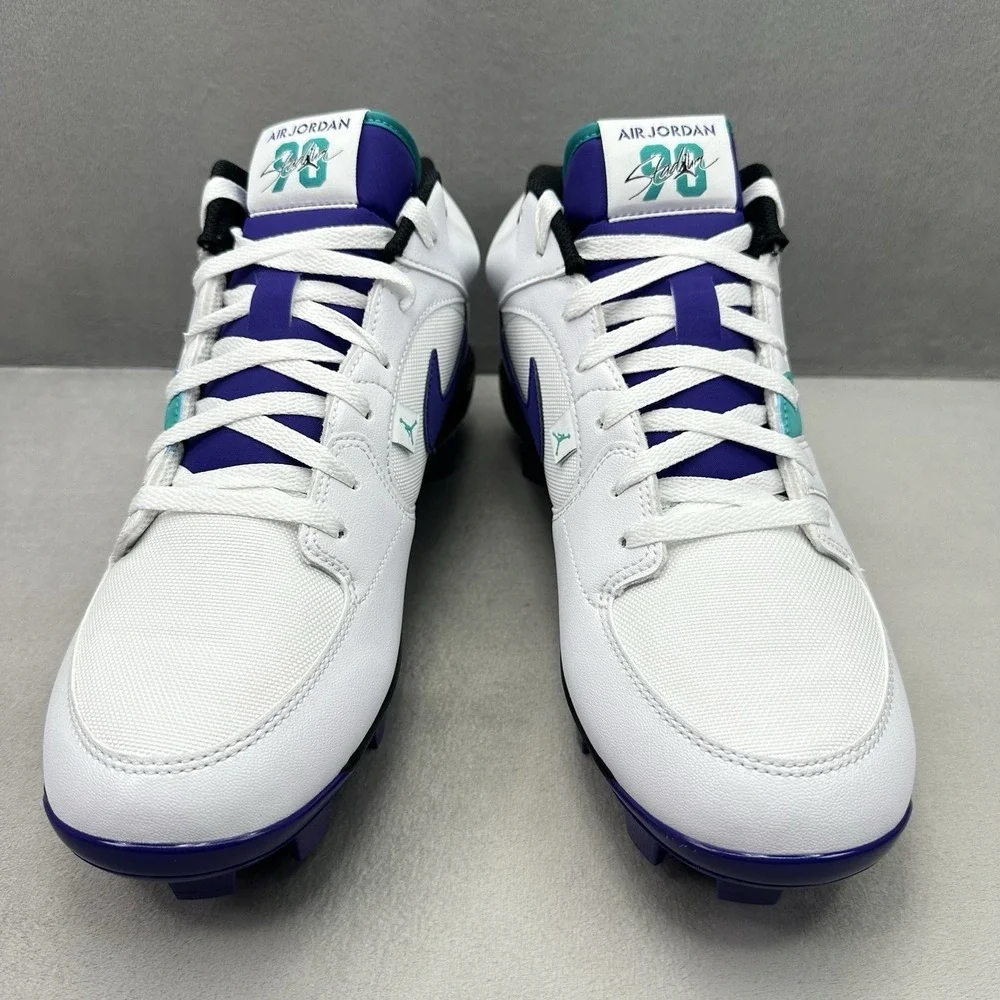 Nike Air Jordan Stadium 90 Low MCS Mens Size Baseball Cleats Grape Retro NEW